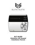 Elite Suite ELT-KLED Installation manual