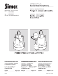 Simer 2957 Owner`s manual