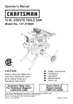 Craftsman 137.415020 Operator`s manual