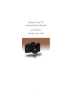 Canon New F1 Instructions Manual