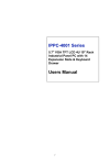 Advantech IPPC-4001 Series Instruction manual