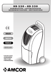 Amcor HD320 Instruction manual