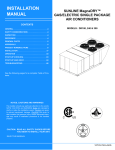 York DR240 Installation manual