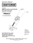 Craftsman 316.292561 Operator`s manual