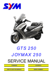 SANYANG JOYMAX 250 Service manual
