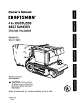 Craftsman 315.117921 Owner`s manual