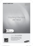 Samsung WA5471AB Series User manual