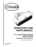 Walker 5600-20 Owner`s manual