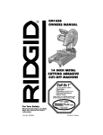 RIDGID CM1450 Specifications