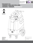 Mytee 1000DX-200 User manual