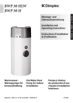 Dimplex BWP 30 HLW Operating instructions