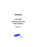 Samsung S3F80JB User`s manual
