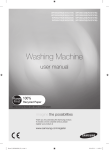 Samsung WF0804X8E 8kg 1400rpm Ecobubble VRT Washing Machine User manual