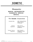 Dometic RM182B Service manual