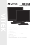 Vitek VTM-LED190P User`s guide