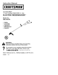 Craftsman 358.745170 Instruction manual