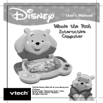 VTech Winnie the Pooh - Play & Learn Laptop User`s manual