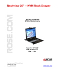 Rose electronics KVM Rack Drawer Specifications