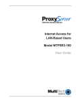 Multitech MTPSR3-100 User guide