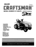 Craftsman 917.255470 Owner`s manual