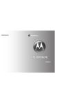 Motorola HS801 User`s guide