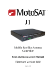 MotoSAT J1 Installation manual