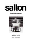 Salton SFS900 Instruction manual