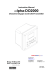 EUTECH INSTRUMENTS ALPHA DO 500 DISSOLVED OXYGEN Instruction manual