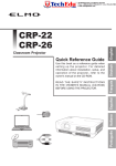 Elmo CRP-26 Owner`s manual
