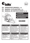 RedMax G5300 Operator`s manual