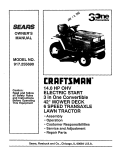 Craftsman 917.255690 Owner`s manual