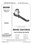 Craftsman 358.797910 Operator`s manual