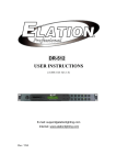 Elation DR-512 Specifications