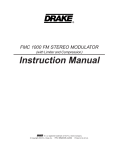 DRAKE FMC 1000 Instruction manual
