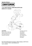 Craftsman 126.32561 Operating instructions