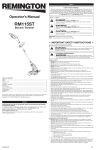 Remington RM115ST Operator`s manual