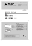 Mitsubishi MCFZ-A18WV Service manual