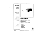 Craftsman 315.27441 Owner`s manual