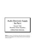 Audio Electronic Supply Six Pac's Specifications