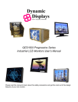 Dynamic Displays QES1500 Progressive Series User`s manual