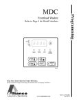 Programming for MDC Frontload Washer