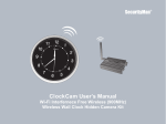 SecurityMan ClockCam User`s manual