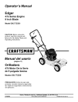 Craftsman 536.772330 Operator`s manual
