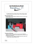 Winegard TRAVELNET TN2300-DV Setup guide