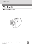 Canon VB-C50Fi User`s manual