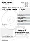 Sharp MX-C380 Setup guide