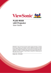 ViewSonic PLED-W500 User guide
