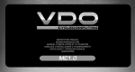 VDO Cyclecomputing MC1.0 Instruction manual