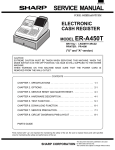 Sharp ER-87SL Service manual