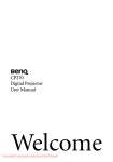 BenQ CP270 - XGA DLP Projector User manual